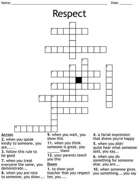 in that respect crossword clue|respect crossword clue answer.